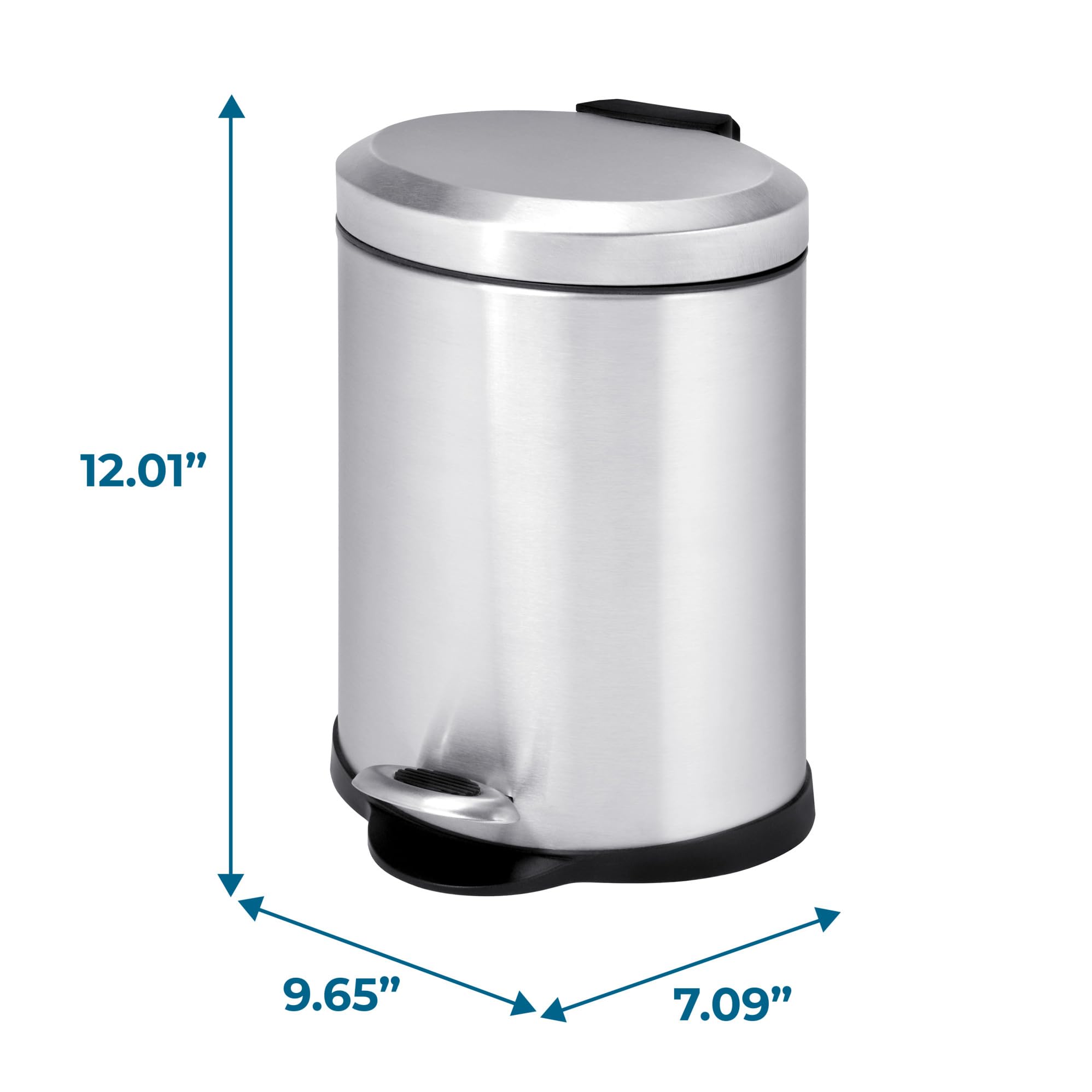 Amazon.com: Honey-Can-Do TRS-01448 Oval Stainless Steel Step Can
